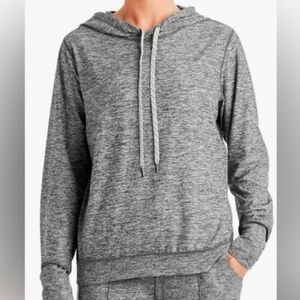 NWOT Members Mark Soft Pullover Lightweight Hoodie Gray